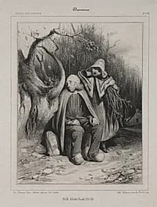 The Invalid by Honoré Daumier (French, 1808–1879)