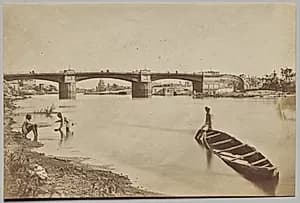 The Iron Bridge by Felice A. Beato (British, 1830–1906)