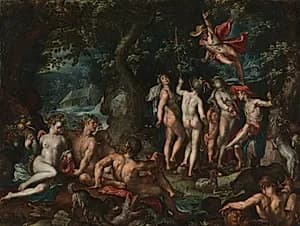 The Judgment of Paris by Joachim Anthoniz Wtewael (Dutch, 1566–1638)