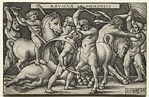 The Labors of Hercules by Hans Sebald Beham (German, 1500–1550)