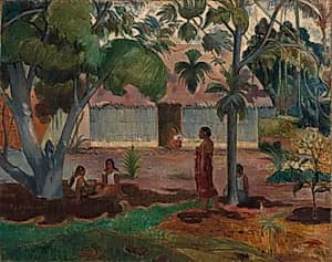 The Large Tree by Paul Gauguin (French, 1848–1903)