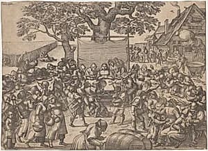 The Large Wedding Feast by Peeter van der Borcht (Netherlandish, c. 1535–1608)