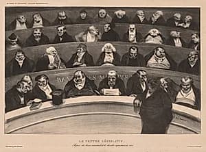 The Legislative Belly by Honoré Daumier (French, 1808–1879)