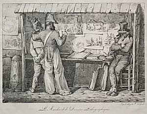 The Lithograph Dealer by Nicolas Toussaint Charlet (French, 1792–1845)