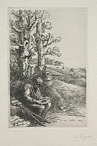 The Little Beggar by Alphonse Legros (French, 1837–1911)