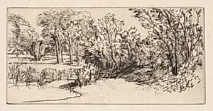 The Little Longparish by Francis Seymour Haden (British, 1818–1910)