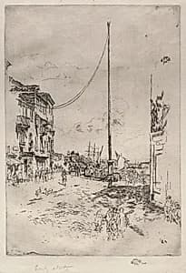 The Little Mast by James McNeill Whistler (American, 1834–1903)