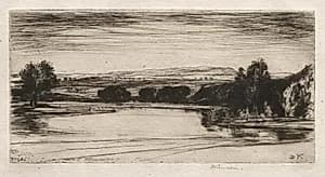 The Lochan by David Young Cameron (British, 1865–1945)