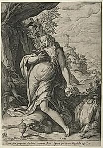 The Magdalen in Penance by Hendrick Goltzius (Dutch, 1558–1617)