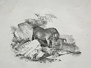 The Mare and Her Foal by Théodore Géricault (French, 1791–1824)