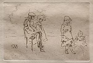 The Menpes Children by James McNeill Whistler (American, 1834–1903)