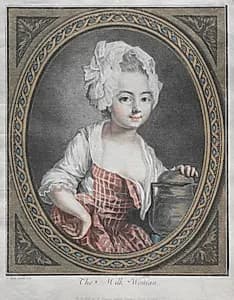 The Milk Woman by Louis-Marin Bonnet (French, 1736–1793)