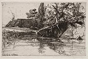 The Moat House by Francis Seymour Haden (British, 1818–1910)