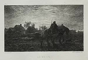 The Morning by Charles-Émile Jacque (French, 1813–1894)