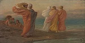 The Music Party by Elihu Vedder (American, 1836–1923)
