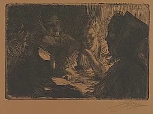 The New Ballad by Anders Zorn (Swedish, 1860–1920)