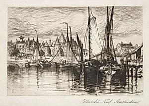 The New Market, Amsterdam by Samuel Colman (American, 1832–1920)