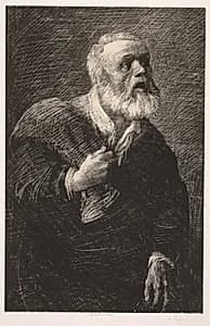 The Night Crier by Alphonse Legros (French, 1837–1911)