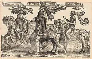 The Nine Heroes by Lucas van Leyden (Dutch, 1494–1533)