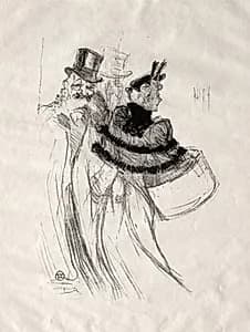 The Old Gentlemen by Henri de Toulouse-Lautrec (French, 1864–1901)
