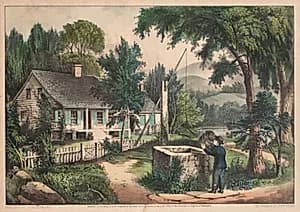 The Old Oaken Bucket by James Merritt Ives (American, 1824–1895)