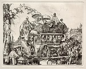 The Omnibus by Frank Wilcox (American, 1887–1964)