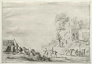 The Outpost by Robert van den Hoecke (Flemish, 1622–1668)