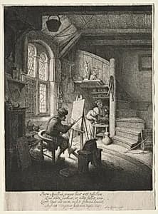 The Painter's Studio by Adriaen van Ostade (Dutch, 1610–1684)