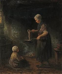 The Pancakes by Jozef Israëls (Dutch, 1824–1911)