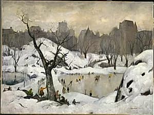 The Park-Winter by Leon Kroll (American, 1884–1974)