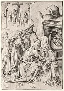 The Passion:  The Lamentation by Israhel van Meckenem (German, c. 1440–1503)