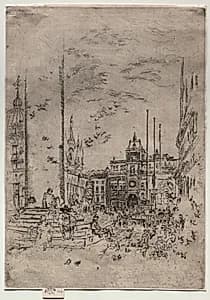 The Piazzetta by James McNeill Whistler (American, 1834–1903)