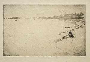 The Pier by Ernest Stephen Lumsden (British, 1883–1948)