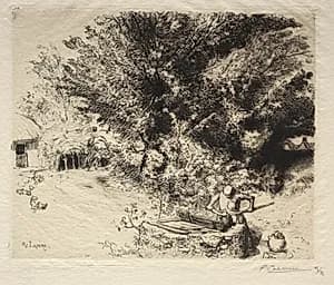 The Pit by Auguste Louis Lepère (French, 1849–1918)