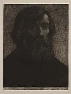 The Poet by Alphonse Legros (French, 1837–1911)