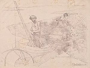 The Poor Fisherman by Pierre Puvis de Chavannes (French, 1824–1898)