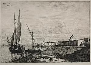 The Port at San Remo by Adolphe Appian (French, 1818–1898)