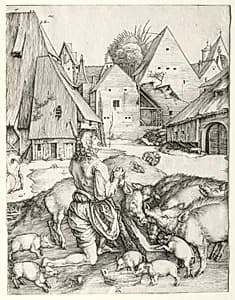 The Prodigal Son by Albrecht Dürer (German, 1471–1528)