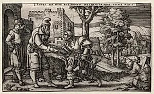 The Prodigal Son by Hans Sebald Beham (German, 1500–1550)