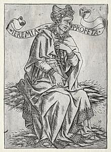 The Prophets:  Jeremiah by Baccio Baldini (Italian, c. 1436–1487)