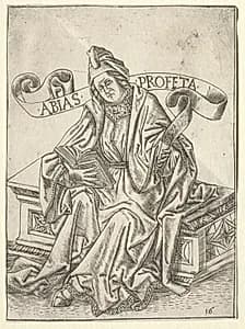 The Prophets:  Obadiah by Baccio Baldini (Italian, c. 1436–1487)