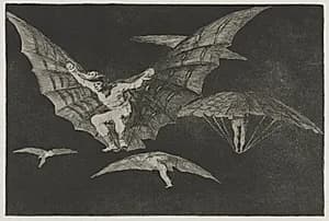 The Proverbs:  A Way of Flying by Francisco de Goya (Spanish, 1746–1828)