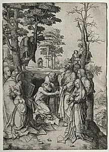 The Raising of Lazarus by Lucas van Leyden (Dutch, 1494–1533)