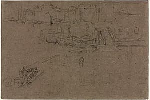 The Riva, Venice by James McNeill Whistler (American, 1834–1903)
