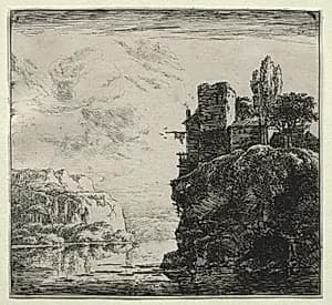 The River between the Rocks by Herman Naiwincx (Flemish, c. 1624–after 1651)