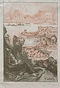 The River Porter, Monday by Auguste Louis Lepère (French, 1849–1918)