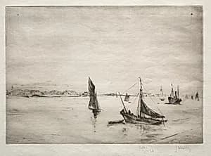 The Roadway of La Rochelle by Gustave Leheutre (French, 1861–1932)