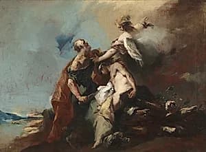 The Sacrifice of Isaac by Francesco Guardi (Italian, 1712–1793)