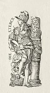 The Seven Virtues:  Courage by Hans Burgkmair (German, 1473–1531)
