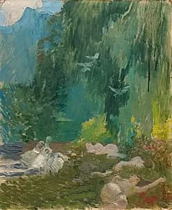 The Siesta by Albert Besnard (French, 1849–1934)